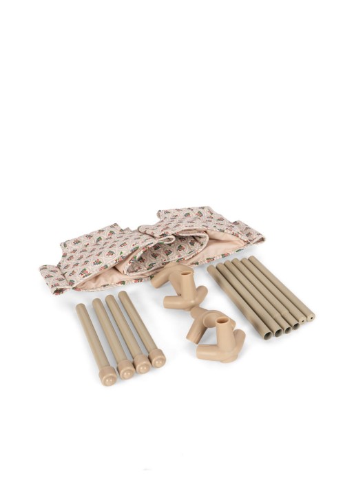 Zestaw łóżeczko turystyczne dla lalek Konges Sløjd z akcesoriami