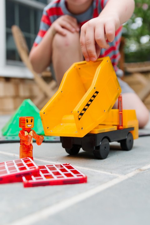 klocki magnetyczne builder xl kolorowe elementy zestawu