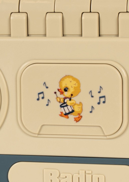 Radio-zabawka Konges Sløjd Baby Boombox – detal wykonania