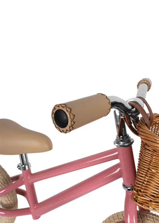Kierownica, dzwonek i rama roweru biegowego Sparkling Pink