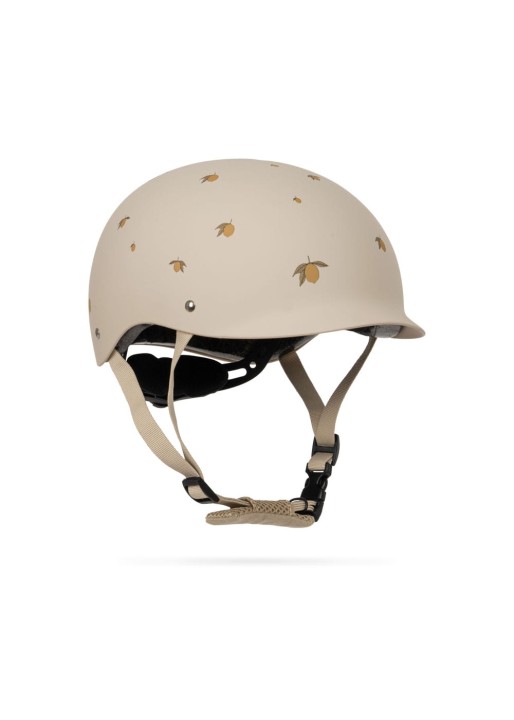 Kask rowerowy Konges Sløjd z regulacją i daszkiem Cytrynowy