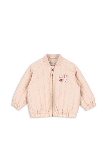 Konges Sløjd Juno Kitty Bomber Jacket Cameo Rose – kurtka bomberka termo dla dzieci, widok z przodu