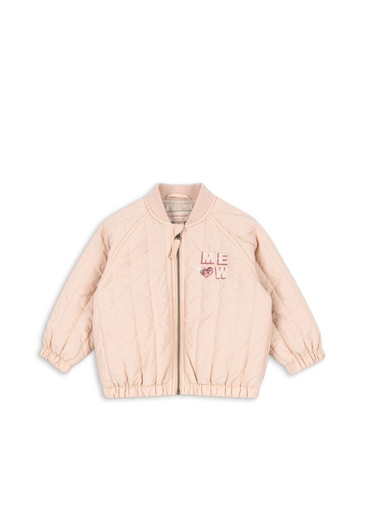 Konges Sløjd Juno Kitty Bomber Jacket Cameo Rose – kurtka bomberka termo dla dzieci, widok z przodu