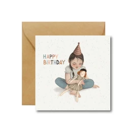Kartka na urodziny dziewczynki Happy Birthday Girl - Hi Little