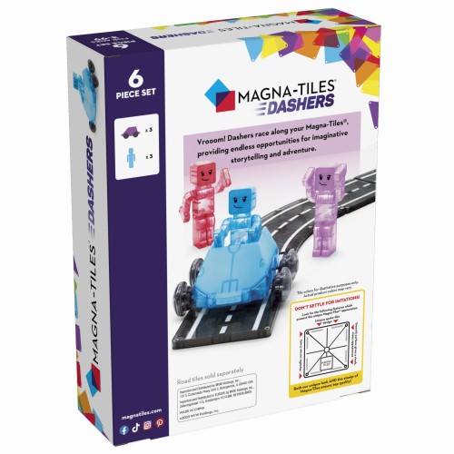 MAGNA-TILES Dashers 6 el. – magnetyczne samochodziki i figurki
