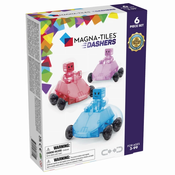 MAGNA-TILES Dashers 6 el. – zestaw pojazdów z serii In Motion
