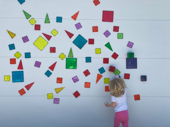 MAGNA-TILES Classic – zestaw 100 elementów z bliska