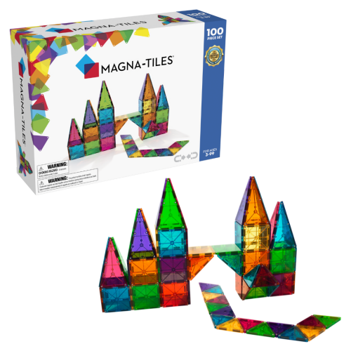 MAGNA-TILES Classic 100 el. – klocki magnetyczne duży zestaw