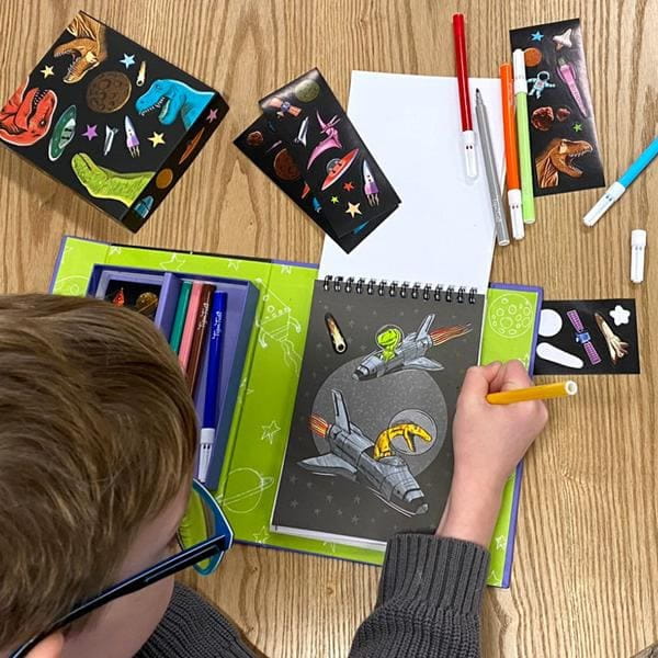 Tiger Tribe Dinozaury w kosmosie – zestaw artystyczny