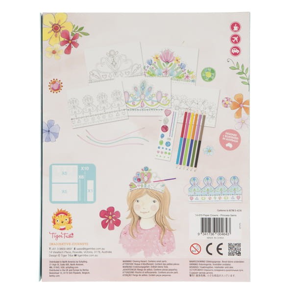 Kolorowe naklejki w kształcie klejnotów do ozdabiania papierowych koron