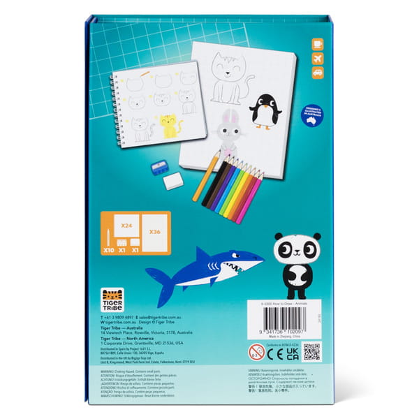 Opis i informacje o zestawie Tiger Tribe Jak Rysować Zwierzęta 2.0