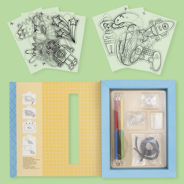 Elementy zestawu do wykonania zawieszek do wypiekania.