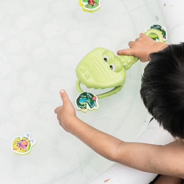 Sposób działania zabawki Złap Żabkę.