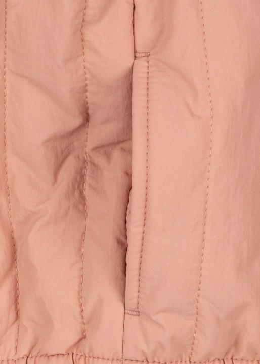 Konges Slojd kurtka bomberka dziecieca Juno Cameo Brown detal materialu