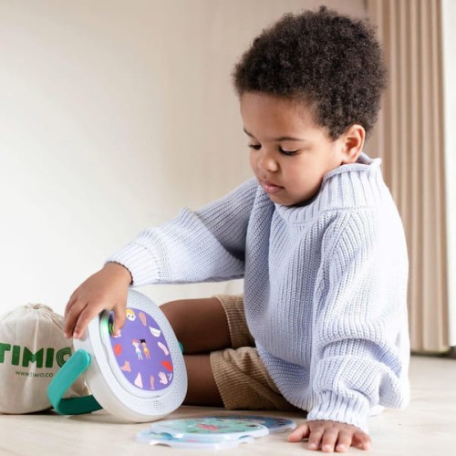 TIMIO Zestaw dysków 1 – nauka bez ekranu (2+) – użycie