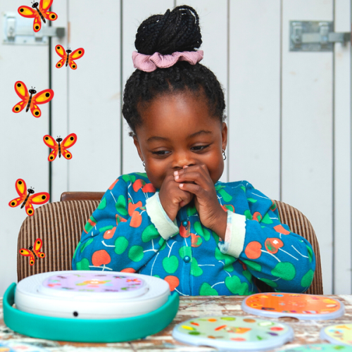 TIMIO Zestaw dysków 3 – nauka bez ekranu (2+) – użycie