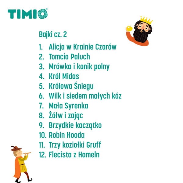 TIMIO Zestaw dysków 4 – lista treści (owady i dinozaury) – dyski