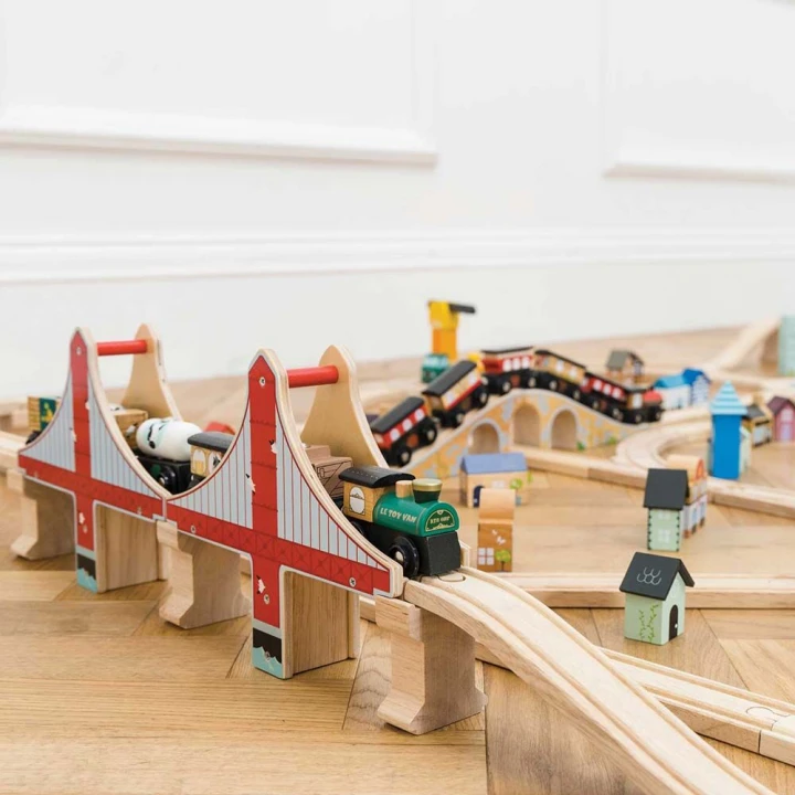 Tory drewniane – most wiszący