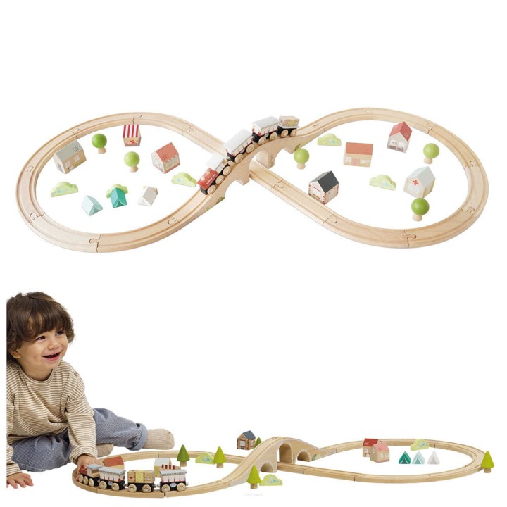 Kolejka drewniana tor ósemka – Le Toy Van