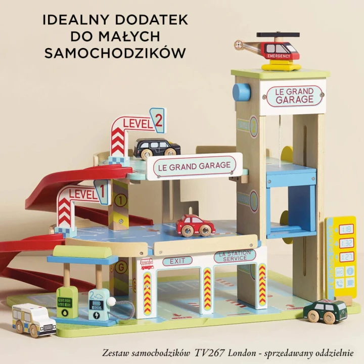 Garaż z windą dla autek – Le Toy Van