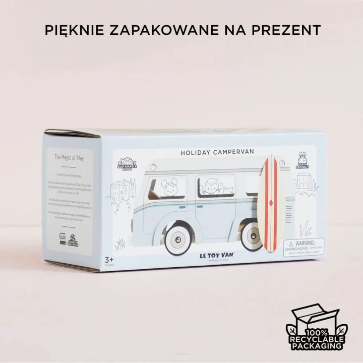 Opakowanie drewnianego kampera Le Toy Van Holiday Campervan
