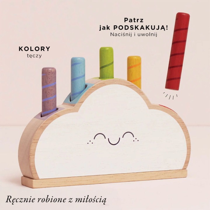 Drewniana chmurka Le Toy Van – zabawka edukacyjna 18M+.