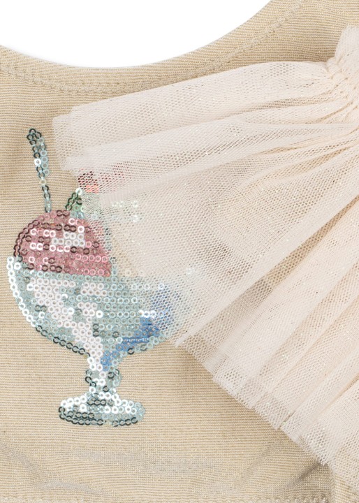 Konges Sløjd Amandine Rosewater - detal bikini dziecięcego