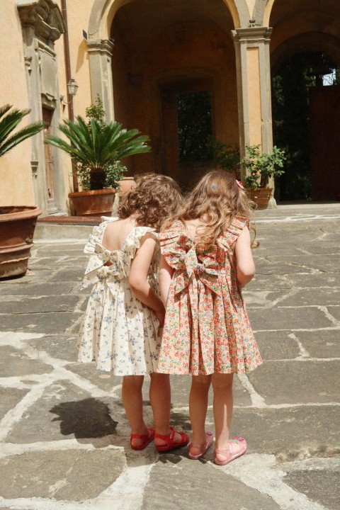 Konges Sløjd Cianna Tramonto - sukienka dziecięca w stylizacji z kolekcji