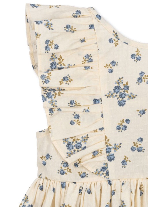 Konges Sløjd Cianna Tramonto - detal sukienki dziecięcej GOTS