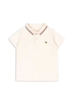 Florian Polo Shirt GOTS dziecięca biała bawełniana koszulka polo