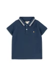 Florian Polo Shirt GOTS  dziecięca granatowa bawełniana koszulka polo 