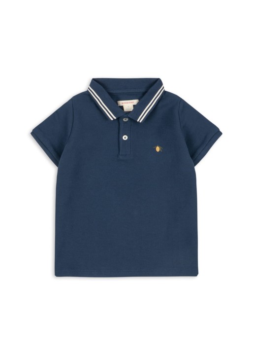 Granatowa koszulka polo dziecięca Konges Sløjd.