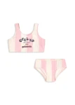 Pomia Bikini GRS bikini dziecięce w różowe paski