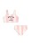 Konges Sløjd Pomia Candy Rose Stripe bikini dziecięce w różowo-kremowe paski