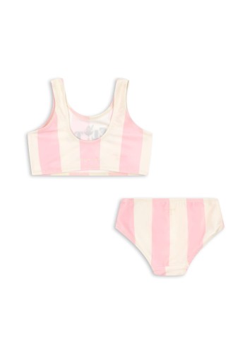 Konges Sløjd Pomia Candy Rose Stripe tył bikini dziecięcego