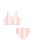 Konges Sløjd Pomia Candy Rose Stripe tył bikini dziecięcego
