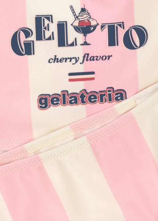 Pomia Candy Rose Stripe nadruk Gelato Cherry Flavor