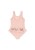 Tył stroju kąpielowego dziecięcego Konges Sløjd w kolorze Mellow Rose.