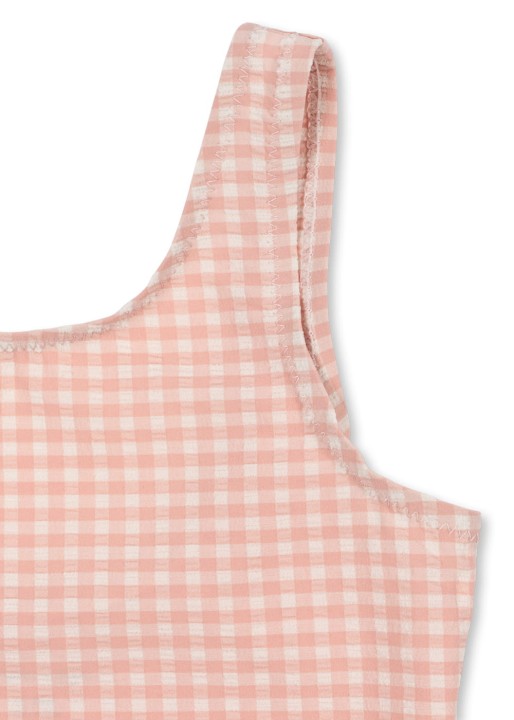 Detal kroju i materiału stroju kąpielowego Konges Sløjd.