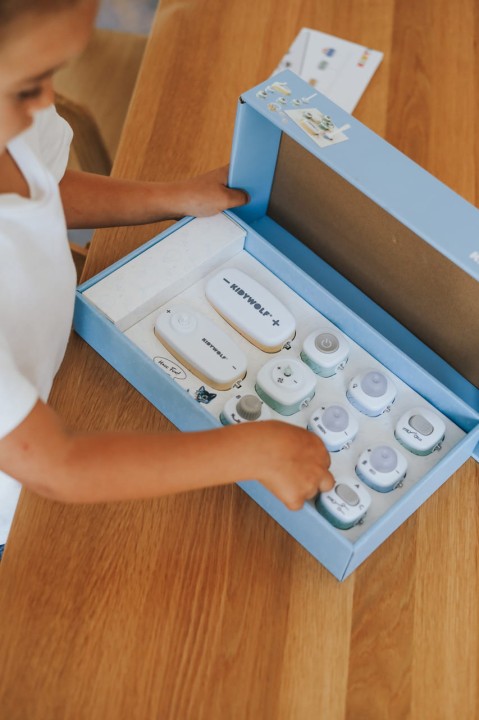 Elementy zestawu Kidywolf KIDYELEC Starter do nauki elektryczności