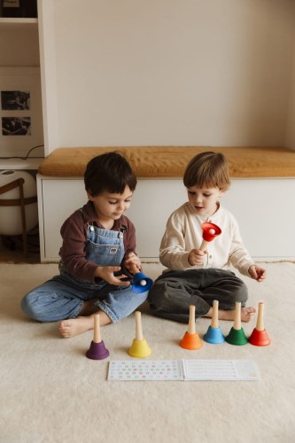 Kolorowe dzwonki 8 tonowe dla dzieci Juegaconmigo DingdangBú Bells