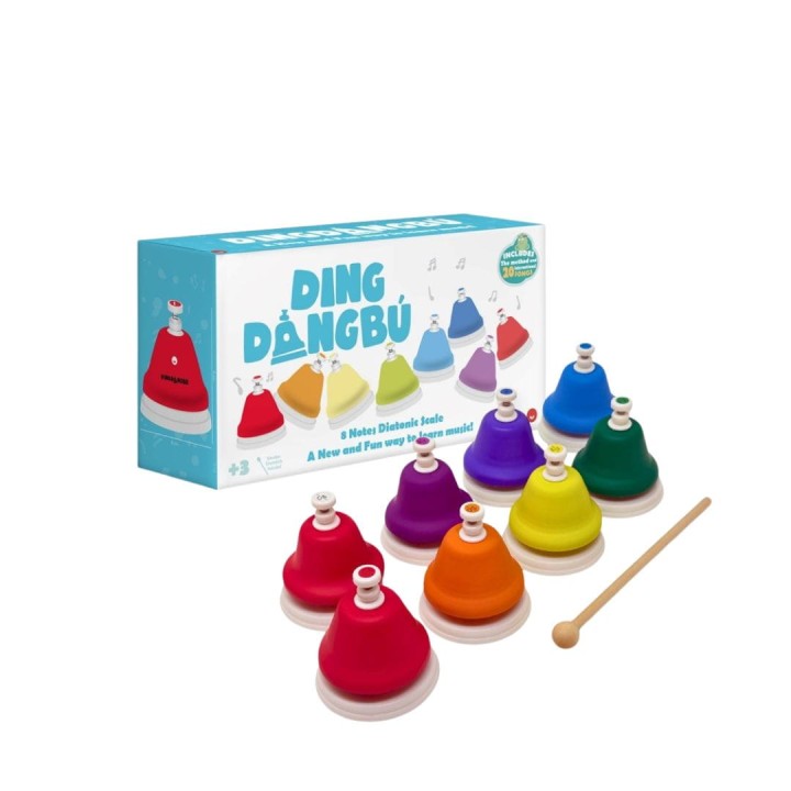 Juegaconmigo DingdangBú Push - naciskane dzwonki muzyczne 8 tonowe dla dzieci 3+