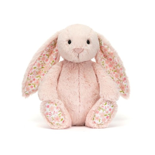 Króliczek Jellycat z kwiecistymi uszami pudrowy róż 31 cm