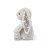 Króliczek Jellycat z kwiecistymi uszami srebrny 31 cm