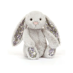 Blossom Silver Bunny Bloom króliczek z kwiecistymi uszami srebrny 31 cm