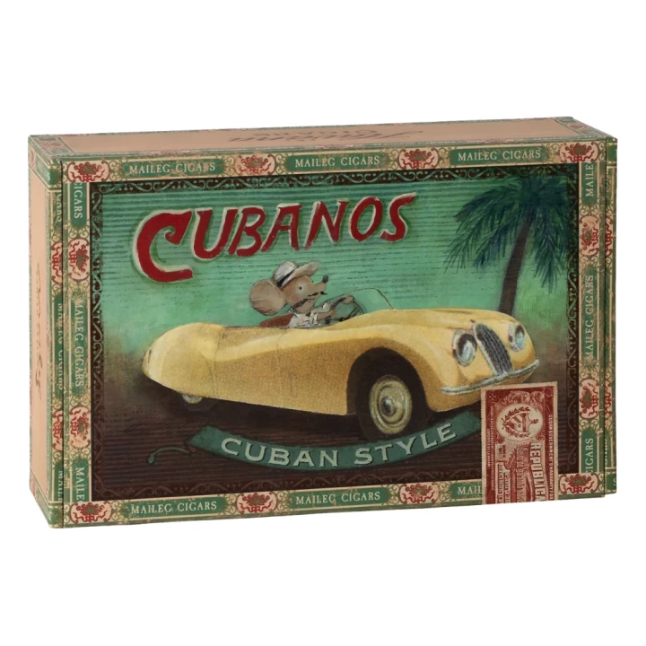 Maileg Babcia i Dziadek – zestaw w pudełku po cygarach