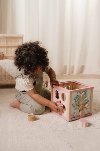 Little Dutch kostka edukacyjna Fairy Garden FSC – drewniana zabawka 18m+