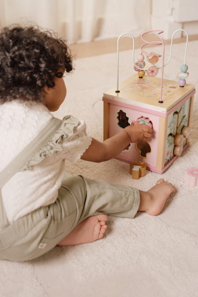 Little Dutch kostka edukacyjna Fairy Garden FSC – drewniana zabawka 18m+