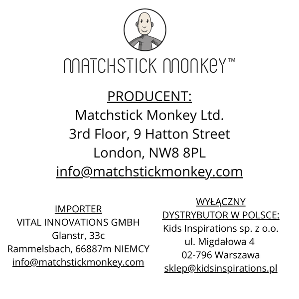 Gryzak Matchstick Monkey żyrafa Gigi – informacje producenta