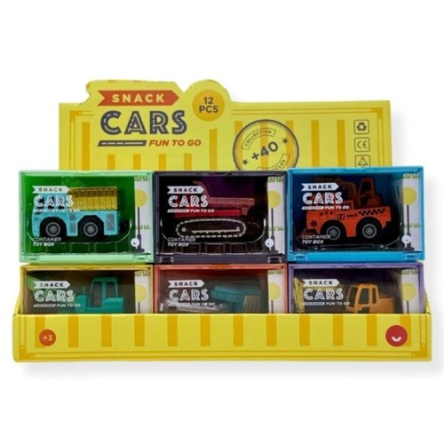 Snack Car w kontenerze zestaw 12 autek opakowanie produktu
